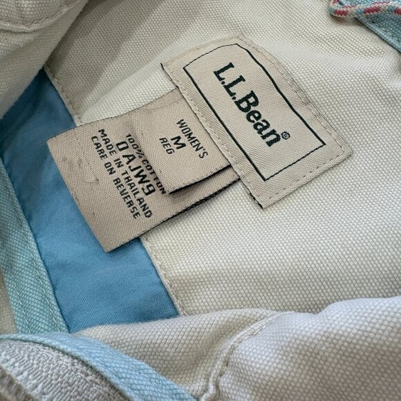 L.L. Bean Women’s Cotton Canvas Jacket Beige Size M - Picture 5 of 7